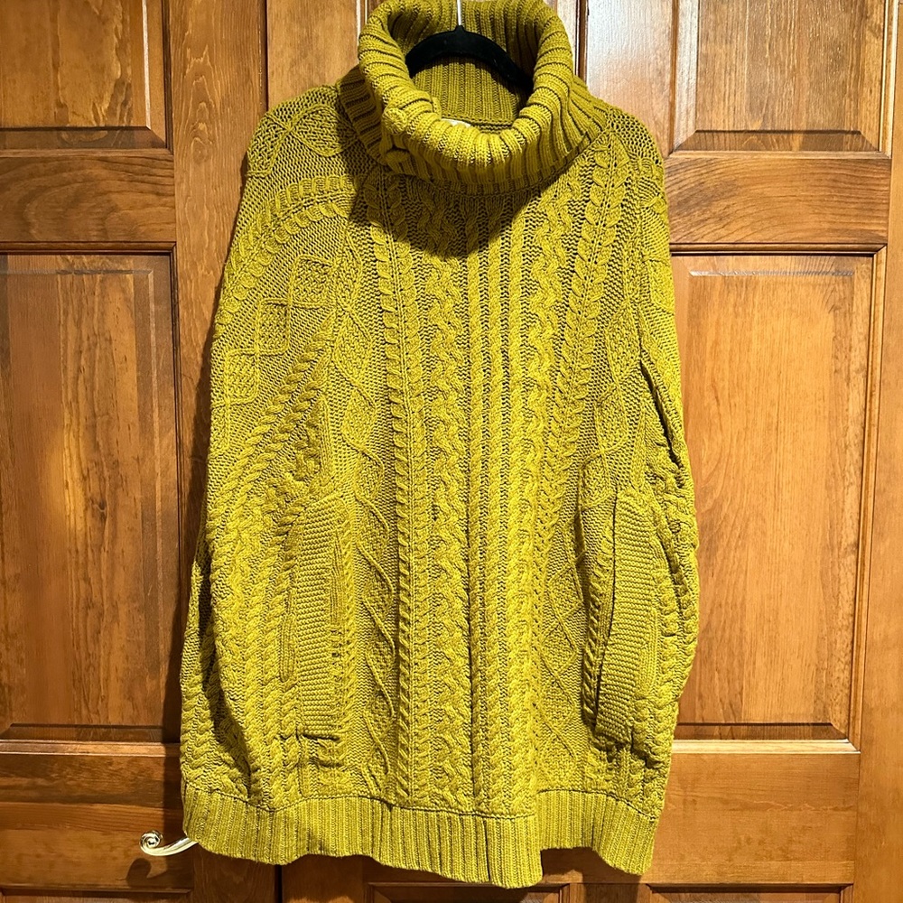 NWT FIETS VOOR Anthropologie Knit Cocoon Poncho M/L